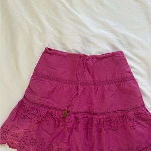 Pink Eyelet Women's Skirt